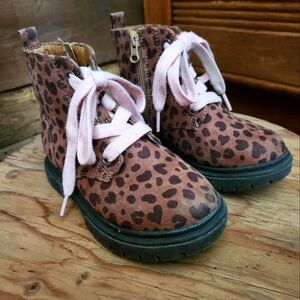 CAT&JACK AMAYA LEOPARD PRINT BOOTIES